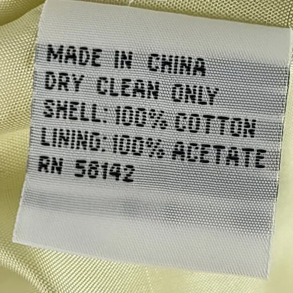 Talbots Yellow Green Floral Sleeveless 100% Cotton A-Line Midi Dress Size 10 - Picture 11 of 11